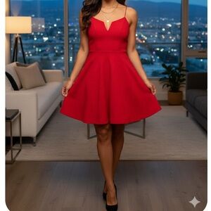 City Studio Scarlet Mini Red Dress